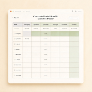 Custom Expiration Date Tracker